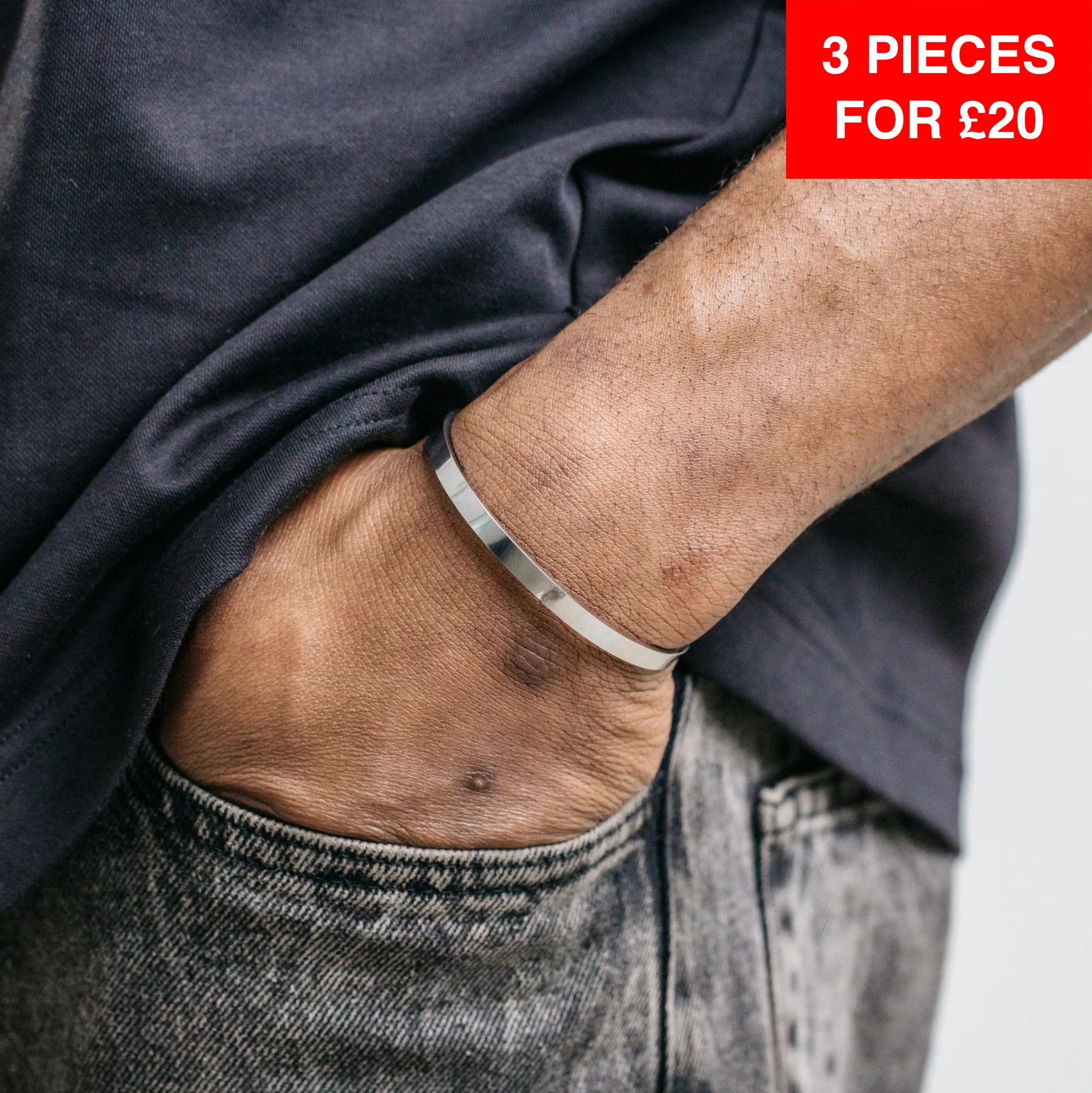 5mm Classic Cuff - Silver