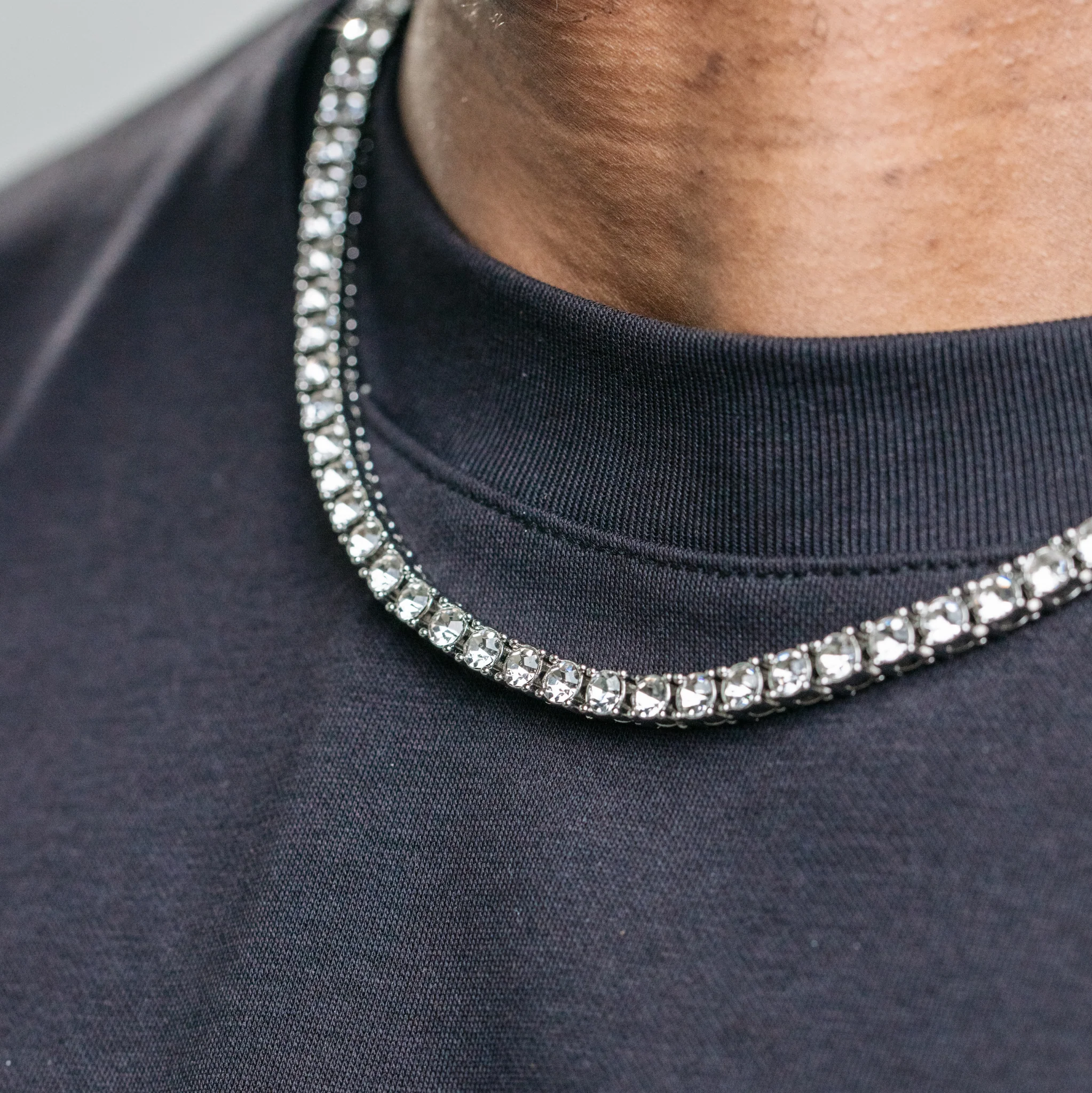 5mm Tennis Chain - Silver - Image 5